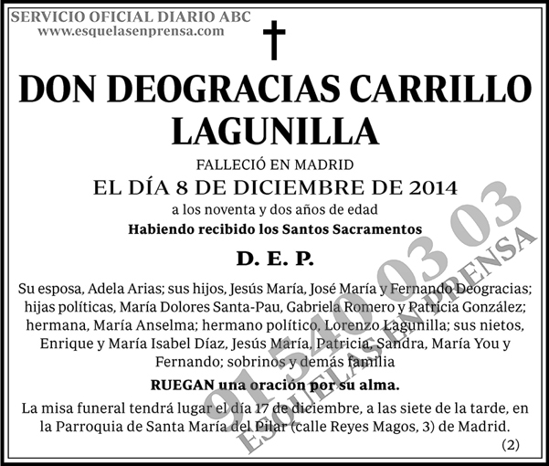 Deogracias Carrillo Lagunilla